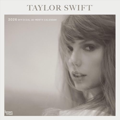 Taylor Swift Official Wandkalender für 2026, zum Aufhängen, quadratischer Kalender mit Monatsübersicht, ohne Kunststoff, 30,5 x 61 cm