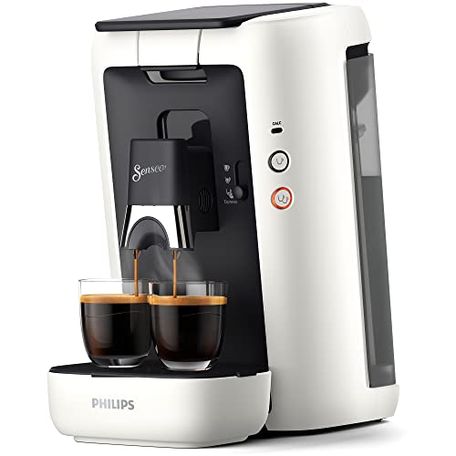 Philips Senseo Maestro Kaffeepadmaschine mit Kaffeestärkewahl und Memo-Funktion, 1,2 Liter Wasserbehälter, Farbe: Weiß (CSA260/10)