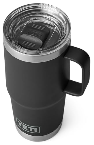 YETI Rambler Reisebecher Mit Stronghold Deckel, Black, 20 oz (591 ml)
