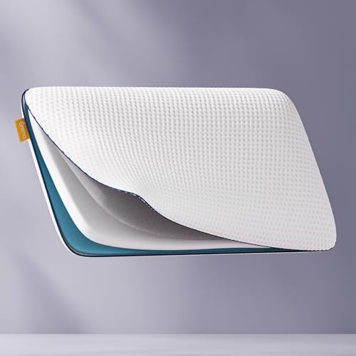 Emma Premium Stützkissen 80x40 – Ergonomisches Nackenkissen mit Thermosync Technologie – Kühlendes Memory Foam Kopfkissen, Höhenverstellbar für Seiten-, Rücken- & Bauchschläfer – Waschbarer Bezug