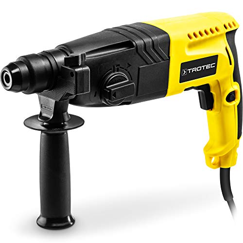 TROTEC Bohr- und Meißelhammer PRDS 05-230V – 620 W, 2,1 Joule, SDS-plus, Bohren/Hammerbohren/Meißeln, 6.400 S/min, Drehzahlsteuerung, inkl. 3 SDS-Bohrer, Meißel, Schnellspannfutter & Koffer