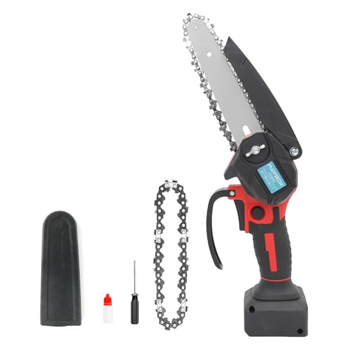 Akku Kettensäge für Einhell 18V Akku, 550W Handkettensäge Klein mit 2 Ketten, Motorsäge,Astkettensäge,Batteriebetriebene 6 Zoll Mini-Kettensäge zum Holzschneiden und Baumbeschneiden (Ohne Akku)