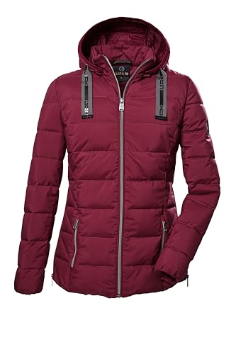 G.I.G.A. DX Damen Steppjacke mit abknöpfbarer Kapuze GW 4 WMN QLTD JCKT, weinrot, 46, 41341-000