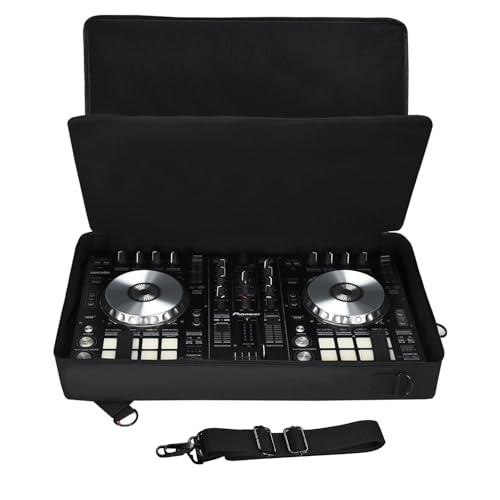 Hzycwgone Tasche für Hercules Inpulse 500,für Pioneer Ddj Sr 2/Ddj Sr,für Native Instruments Traktor Kontrol S4 Mk3,DJ Controller Hülle Tragetasche Umhängetasche Rucksack für Kopfhörer,Tablet,Kabel