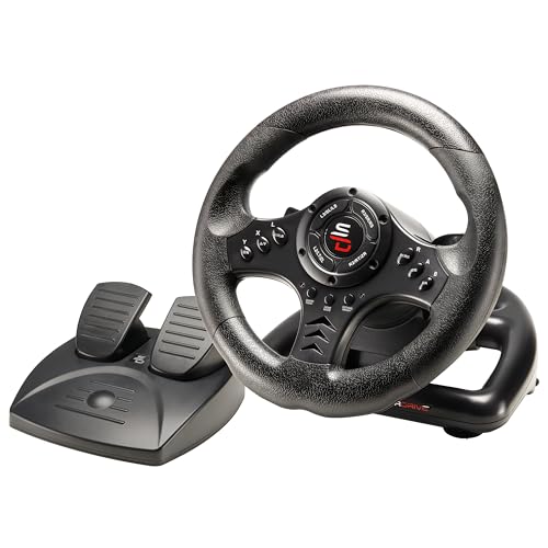 SUBSONIC Superdrive - Rennlenkrad SV450 Racing Wheel lenkräd mit Pedalen, Shift & Vibration - Xbox X/Series, Switch, PS4, Xbox One, PC (programmierbar für alle Spiele)