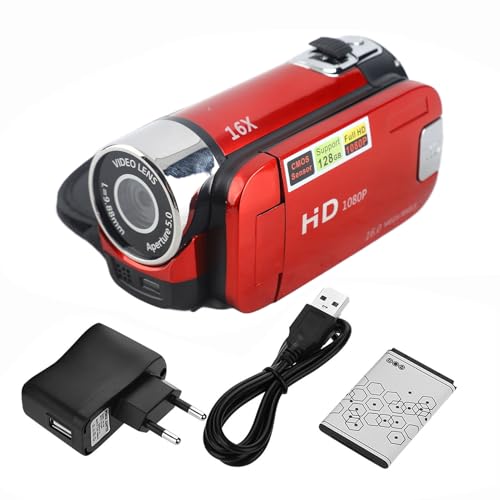 Tbest DV Camcorder Mit Kassette, Full HD, Digitale Videokassette, Full HD Digitales Camcorder Video DV KRA