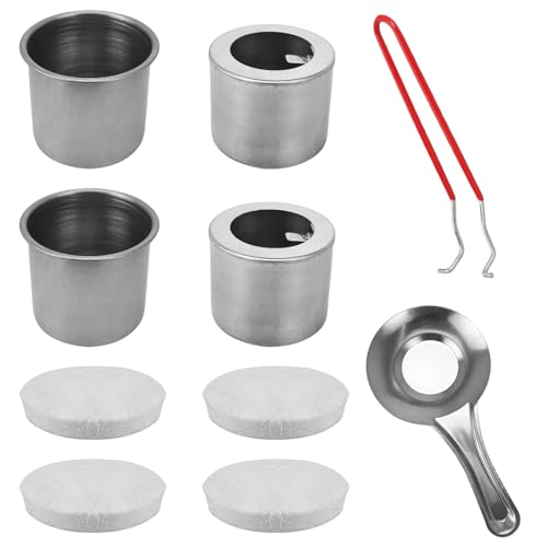 Bioethanol-Brenner – Set für Brennkammer mit 4 Keramikwollen, universell