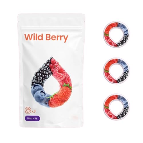 Duft-Pods Original für Air Up Flasche mit erfrischendem Waldbeere-Geschmack - 0 Zucker, 0 Kalorien nur natürliches Aroma - 3x Air Up Pods für 15L Wasser mit Geschmack durch Duft