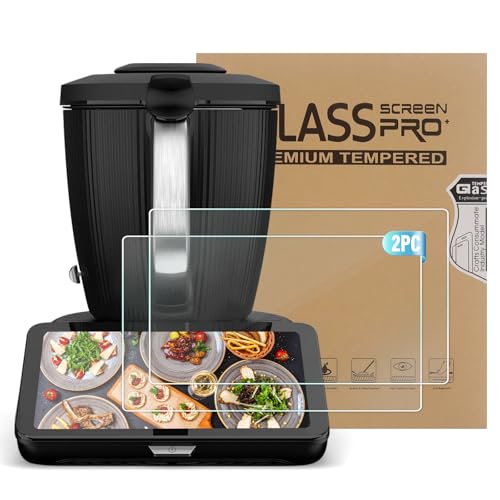 Sun3drucker Schutzfolie kompatibel mit Vorwerk Thermomix TM7, Displayschutz-Folie glasklare Displayschutzfolie für Thermomix TM7 Zubehör, Ultra-Dünn, Anti-Kratzer, 2 Stück