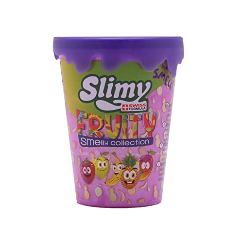 Slimy Fruity Original 80g Spielmasse Mango - der fruchtigste Slime, lustig duftender Spielschleim für Kinder, elastische Spielknete (ab 3 Jahre)