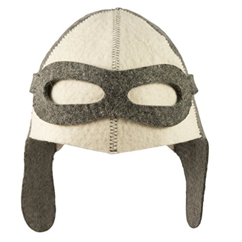 Saunahut - Modell Pilot - 100% Wollfilz - Saunamütze aus Filz für Damen und Herren