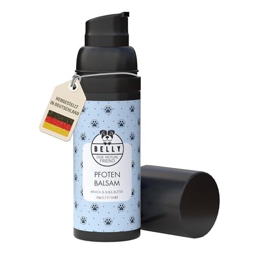 Belly® Pfotenbalsam Hund -50ml- Pfotenpflege für Hunde im Winter - Pfotenbalsam für Hunde bei Schnee, EIS & Streusalz - Hundepfoten Balsam - Pfotenpflege Hund