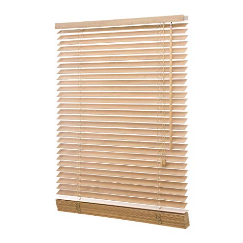 Ventanara Holzjalousie 35mm Holz Jalousie Jalousette Echtholz (Eiche, 80 x 130 cm)