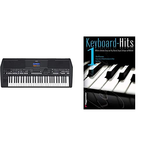 Yamaha PSR-SX600 Digital Keyboard, schwarz – Hochwertiges Digital Arranger Workstation Keyboard & Keyboard-Hits 1: 100 der schönsten Songs aus Pop, Klassik, Gospel, Schlager und Volkslied