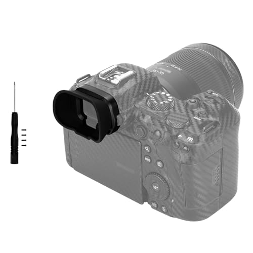 Große Augenmuschel aus Weichem Silikon für Canon EOS R5, R5C, R6, R6II, R6 Mark II Full Frame Spiegellose Kamera