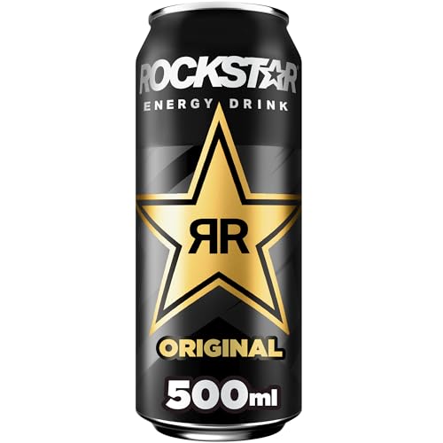 Rockstar Energy Drink Original - Koffeinhaltiges Erfrischungsgetränk für den Energie Kick, EINWEG (1 x 500ml) (Verpackungsdesign kann abweichen)