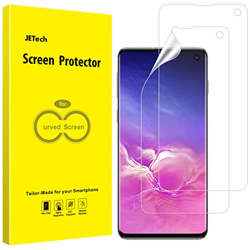 JETech Schutzfolie Kompatibel mit Samsung Galaxy S10, TPU Ultra HD Folie, Fall Freundlich, 2 Stück