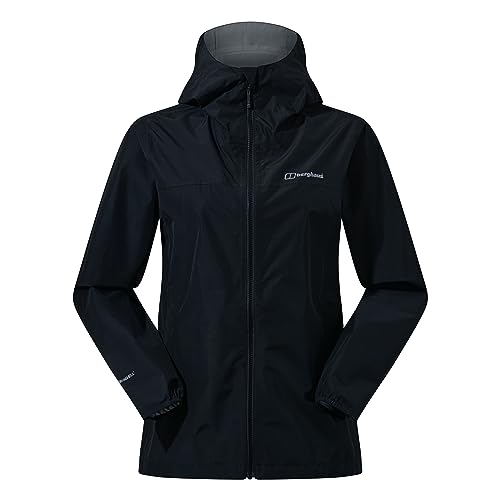 Berghaus Deluge Pro 3.0 Waterproof Jacke für Damen, Schwarz, 46