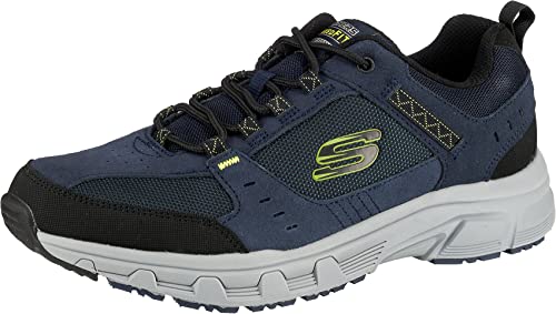 Skechers Herren Oak Canyon-51893 Sneaker, Blau Navy Lime Nvlm, 46 EU