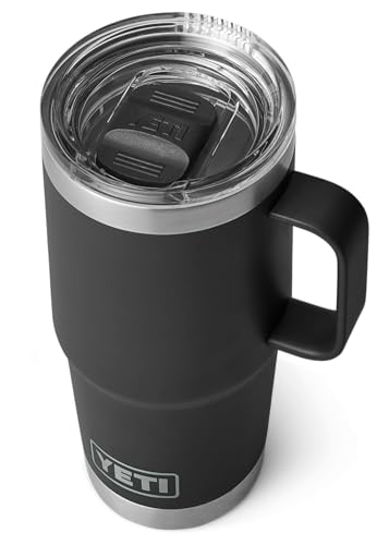YETI Rambler Reisebecher Mit Stronghold Deckel, Black, 20 oz (591 ml)