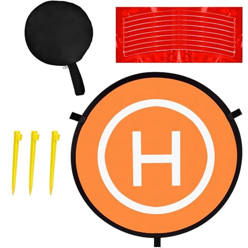 Landing Pad Faltbar 55CM,Universal Foldable Drohne Landeplatz,Drohnen-Landeplatz-Zubehör,Tragbare Faltbare Landing Pads,Für Mini 3 Pro/Mini 2/Mavic 3/Air/Avata/FPV/Inspire Drohnen USW,Kiuiom