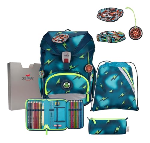 DerDieDas ErgoFlex Superlight Schulranzenset 5-teilig Magic Light