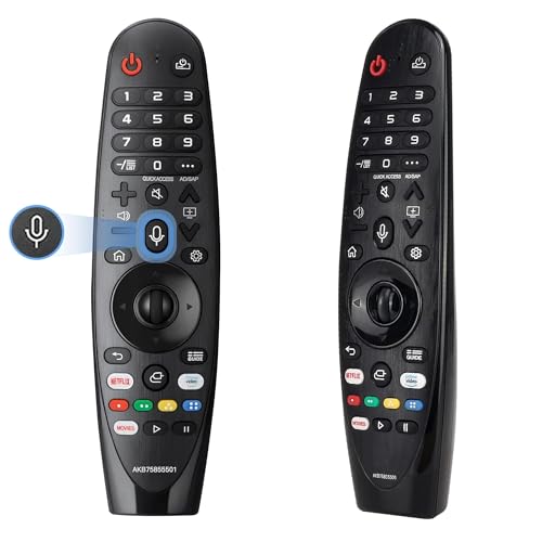 Ersatz Fernbedienung LG Magic Fernbedienung für LG AN-MR20GA AN-MR19BA AN-MR18BA Smart TV 4K Ultra UHD OLED QNED NanoCell mit Pointer und Sprachfunktion(AKB75855501)