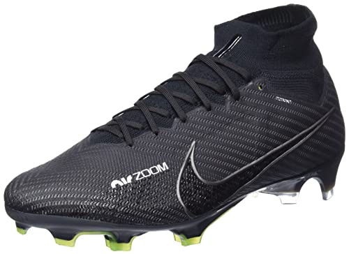 Nike Herren Zoom Mercurial Superfly 9 Elite Fg Football Shoes, Black/Dk Smoke Grey-Summit White-Volt, 39 EU