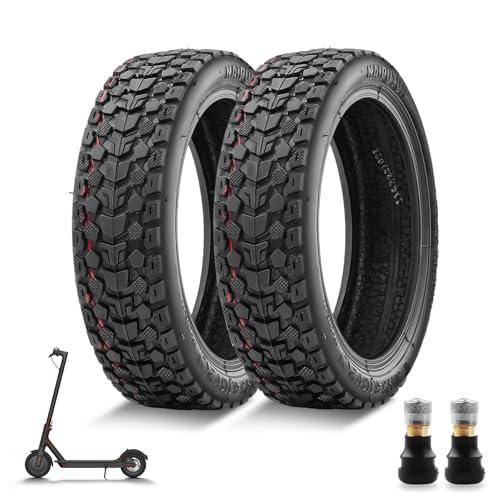 Amitor E Scooter Reifen 8 1/2 x2 Tubeless Offroad mit Ventil für Xiaomi Pro 2 1S M365 Pro Mi3 Elektro Scooter, 8,5 x2,0 Zoll E Roller Reifen 50/75-6.1 Vakuum mit Rutschfest & Verschleißfest, 2PCS