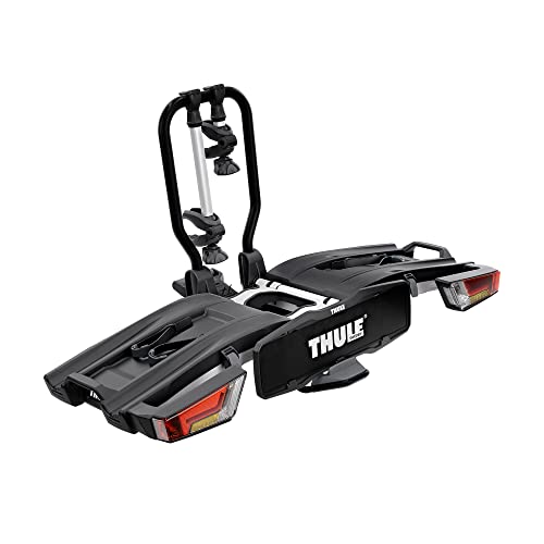 Thule Easyfold XT F Fahrradträger für FIX4BIKE Anhängerkupplung, Schwarz/Aluminium