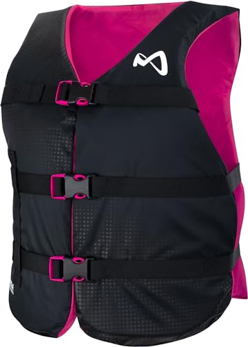 MESLE Schwimmweste Damen Sportswoman, Universal 50N Schwimmhilfe für Frauen & Mädchen, Auftriebsweste für SUP, Kajak, Wakeboard, Wasserski, Prallschutzweste, Paddelweste für Boot