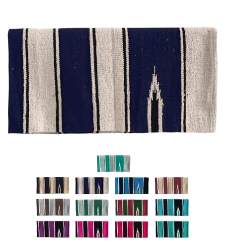 NETPROSHOP Navajo Westerndecke Baumwolle Sattelunterlage Satteldecke, Farbe:Blau