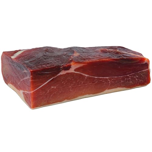 Hymor Superham spanischer Schinken am Stück – 1x ca. 1kg - Spanischer Jamon-Schinken ohne Knochen, polierter luftgetrockneter Schinken, lange Reifung mit weniger Salz für mehr Geschmack