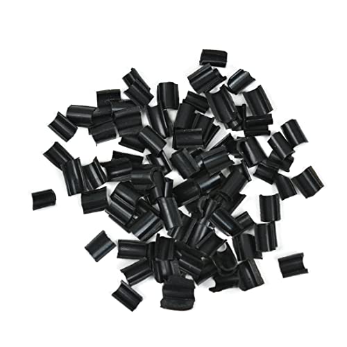 100 Stück Keratin Bondings Ersatzbondings U Tip für Haarverlängerung (Schwarz)