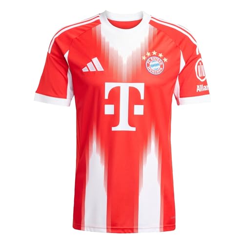 adidas FC Bayern München Home Trikot Jersey (DE/NL/SE/PL, Alphanumerisch, M, Regular, Regular, red)
