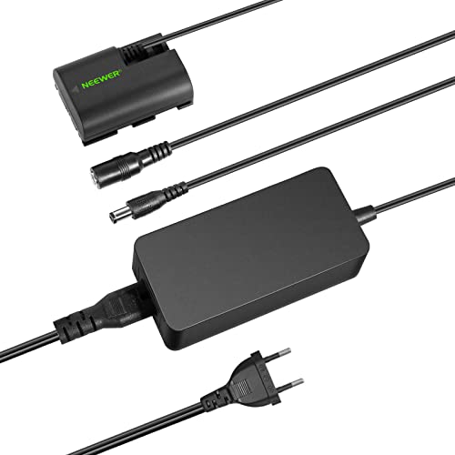 NEEWER Dummy Batterie Ersatz für LP-E6 LP-E6N LP-E6NH mit DC Koppler und AC Netzteil Kompatibel mit Canon EOS R Ra R5 R5C R6 R6II R7 5D 6D 7D Mark II/III/IV 5DS 5DSR 60D 70D 80D 90D