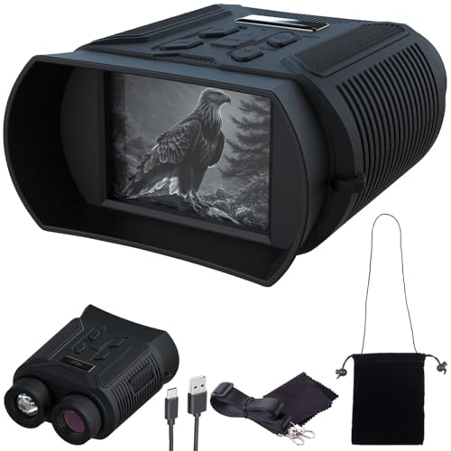 Zavarius Nachtsichtkamera: Binokulares Akku-Nachtsichtgerät, QHD-Kamera, bis 500 m IR-Nachtsicht (Nachtsichtgeraet, Digitales Nachtsichtgerät, Nachtsichtbrille)