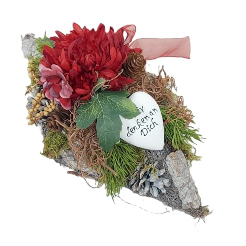 Grabschmuck REBENRAUTE mit Chrysantheme, wetterfest CreaFlor Home