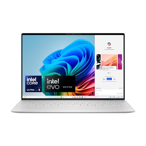 Dell XPS 13 (9350) Laptop Copilot+ 13.4 Inch FHD+ 120Hz, Intel Core Ultra 5 Series 2, 16GB RAM, 512GB SSD, Intel Arc Graphics, Windows 11 Home, Fingerprint Reader, QWERTY Keyboard, Platinum