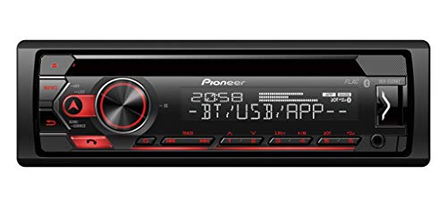 Pioneer DEH-S320BT , 1DIN Autoradio , CD-Tuner mit RDS , Bluetooth , MP3 , USB und AUX-Eingang , Freisprecheinrichtung , Smart Sync App , 13-Band Equalizer