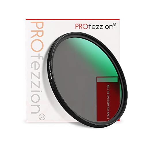 PROfezzion Slim Zirkularer Polfilter 58mm CPL Filter für Canon EOS 2000D 4000D 1300D 1200D 850D 800D 760D 750D 700D 650D 250D mit EF-S 18-55mm Kit-Objektiv & weitere Objektive mit 58mm Filtergewinde