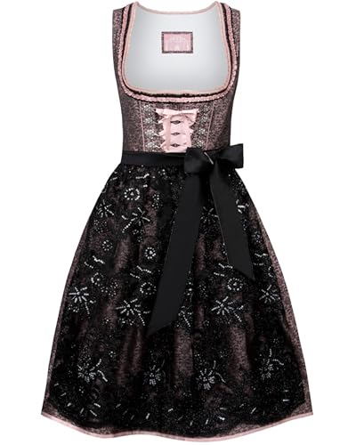 Stockerpoint Damen Dirndl Finja I Größe 30-48 I Trachtenkleid mit liebevollen Details & eleganter Dirndlschürze I Bequem & pflegeleicht I Perfekt für Volksfest & Festlichkeiten
