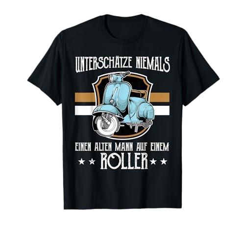 Motorroller Rollerfahren 50cm 125cm Motor-Scooter Moped T-Shirt