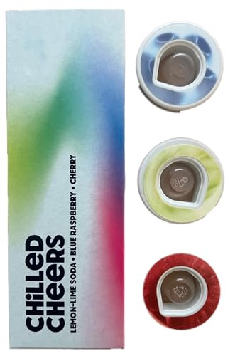 3 x Air Up Pod Original Duft Pods, Chilled Cheers Probierpaket, Zubehör für Trinkflasche, aromatisierte Pads, 0 Kalorien, kein Zucker (Cherry, Blue Raspberry, Lemon Lime Soda)