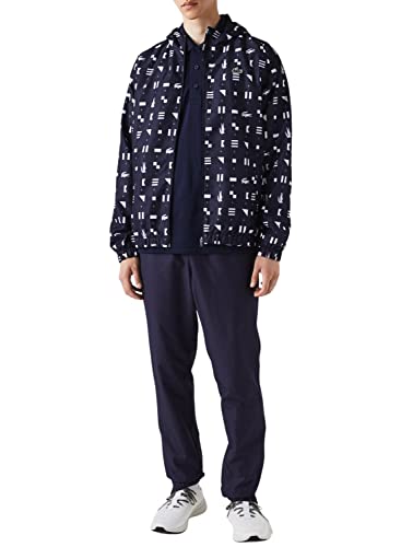 Lacoste Herren Wh9349 Trainingsanzug, Marineblau/Weiß/Marineblau, M