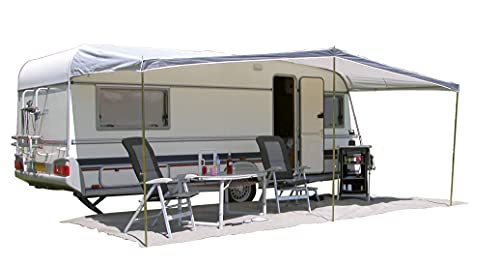 Eurotrail universal-Wohnwagenvorzelt 380 x 240 cm Polyester grau