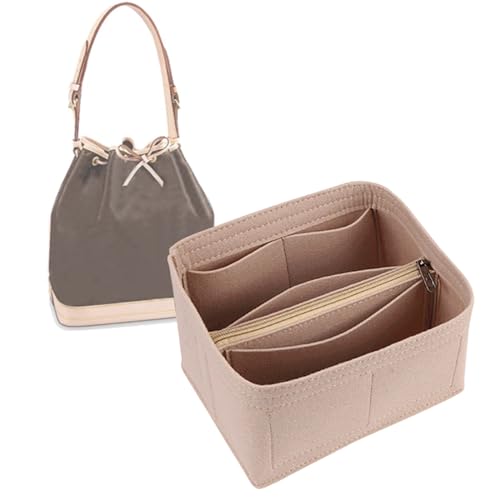 Lckaey Pe NOE NM Geldbörsen-Organizer für BB-Eimertasche, kleiner Reißverschluss-Einsatz, Khaki