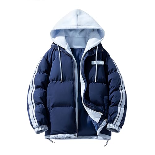 Generisch Winterjacke Herren Männer Winter Dicke Gepolsterte Mantel Lose Beiläufige Mantel Brot (BU1, S)