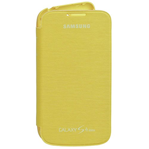 Samsung Hülle Schutzhülle Clip-On Flip Case Cover für Samsung Galaxy S4 Mini - Gelb