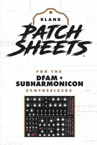 Moog DFAM + Subharmonicon Blank Patch Sheets Notebook: | Become a more organized songwriter with this Blank Patch Sheet notebook so you can spend more time creating and less time forgetting.
